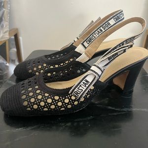 Christian Dior Dior & Moi Slingback Pumps size 8 black